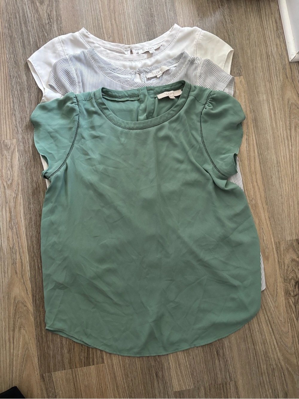 Loft Puff Sleeve 3 Pack Tops Size M